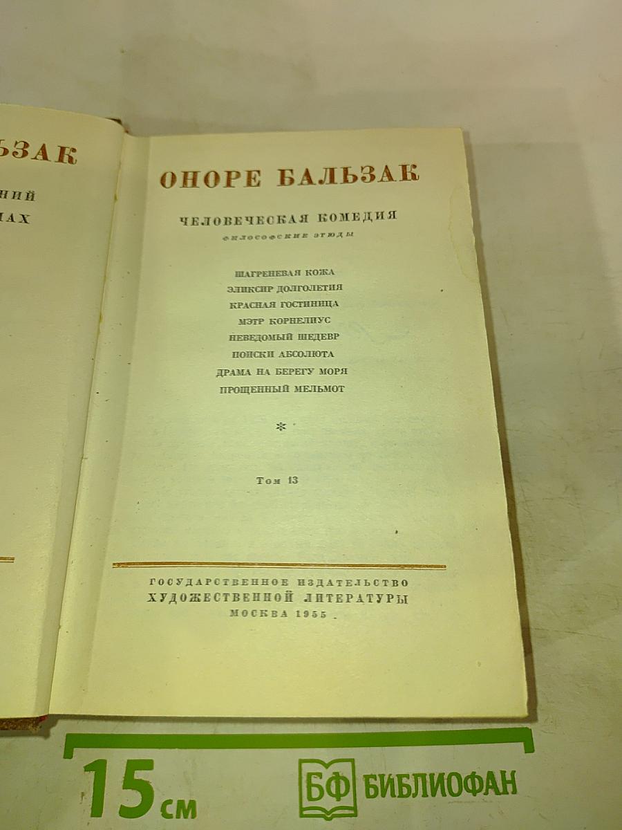 Человеческая комедия. Философские этюды. Том 13