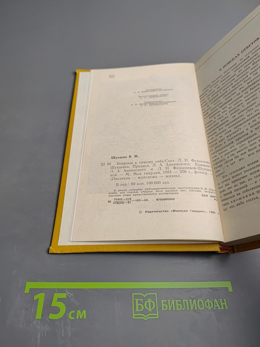 Вопросы самому себе