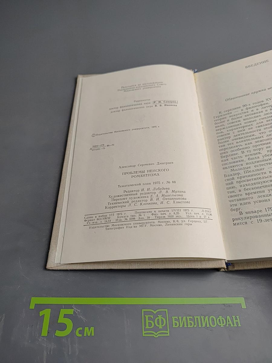 Проблемы иенского романтизма