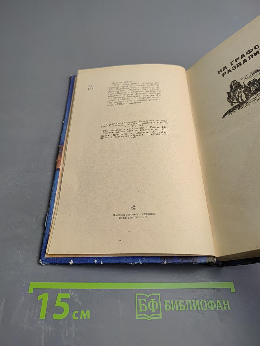 На графских развалинах. РВС. Школа