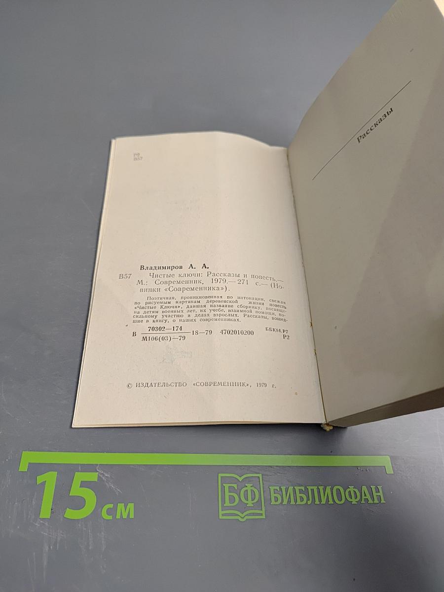 Чистые ключи: Рассказы и повесть