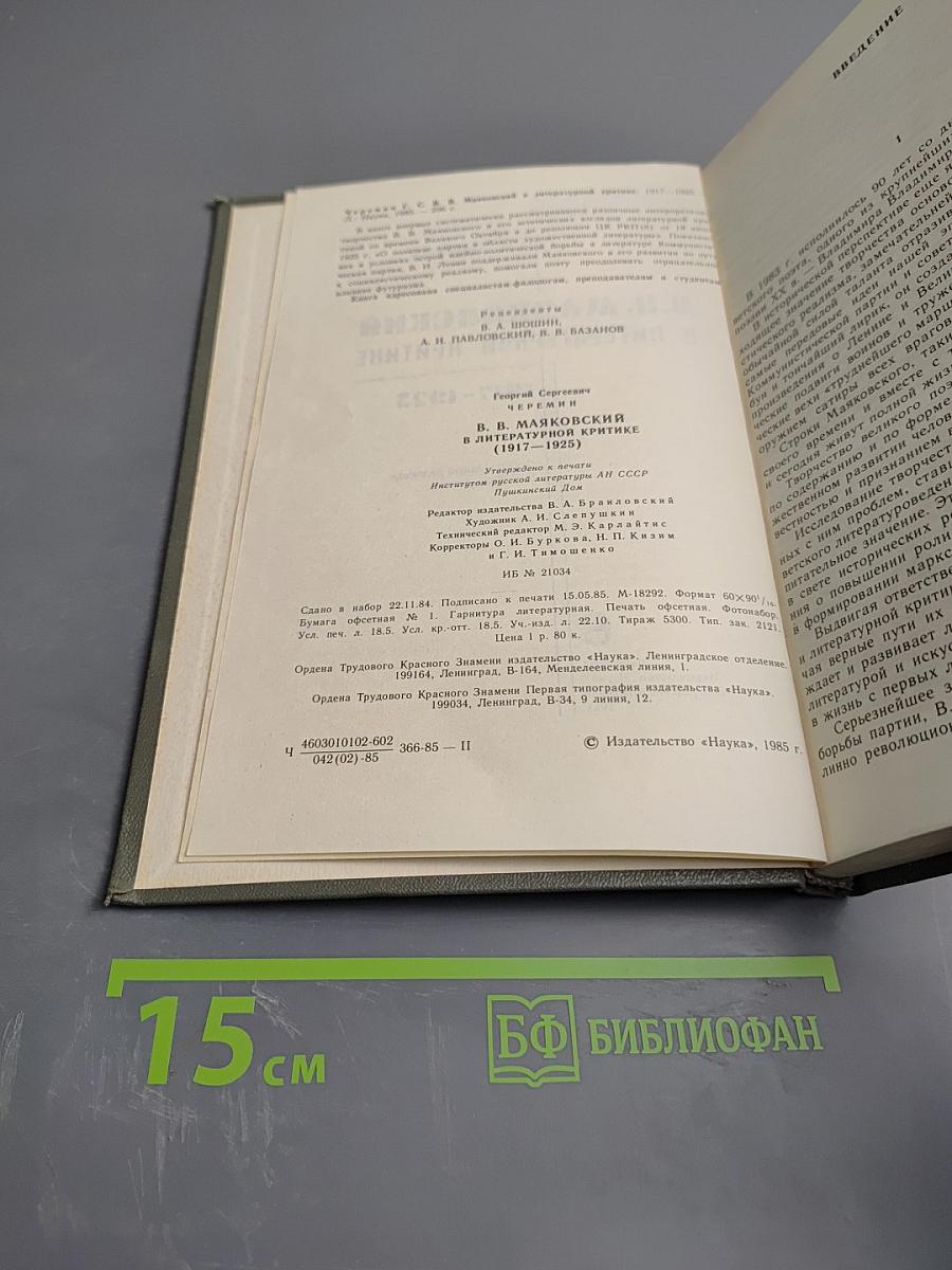 В.В. Маяковский в литературной критике 1917-1925
