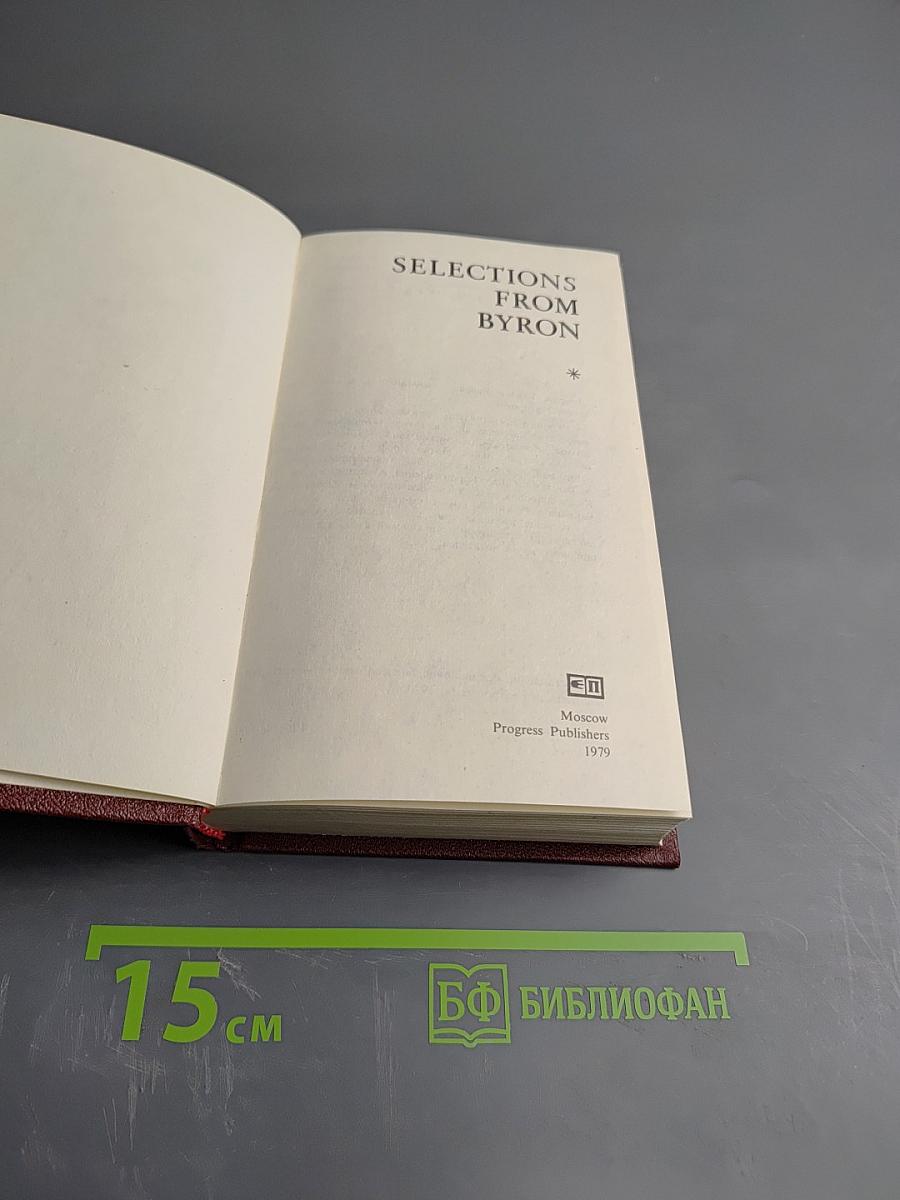 Selections from Byron