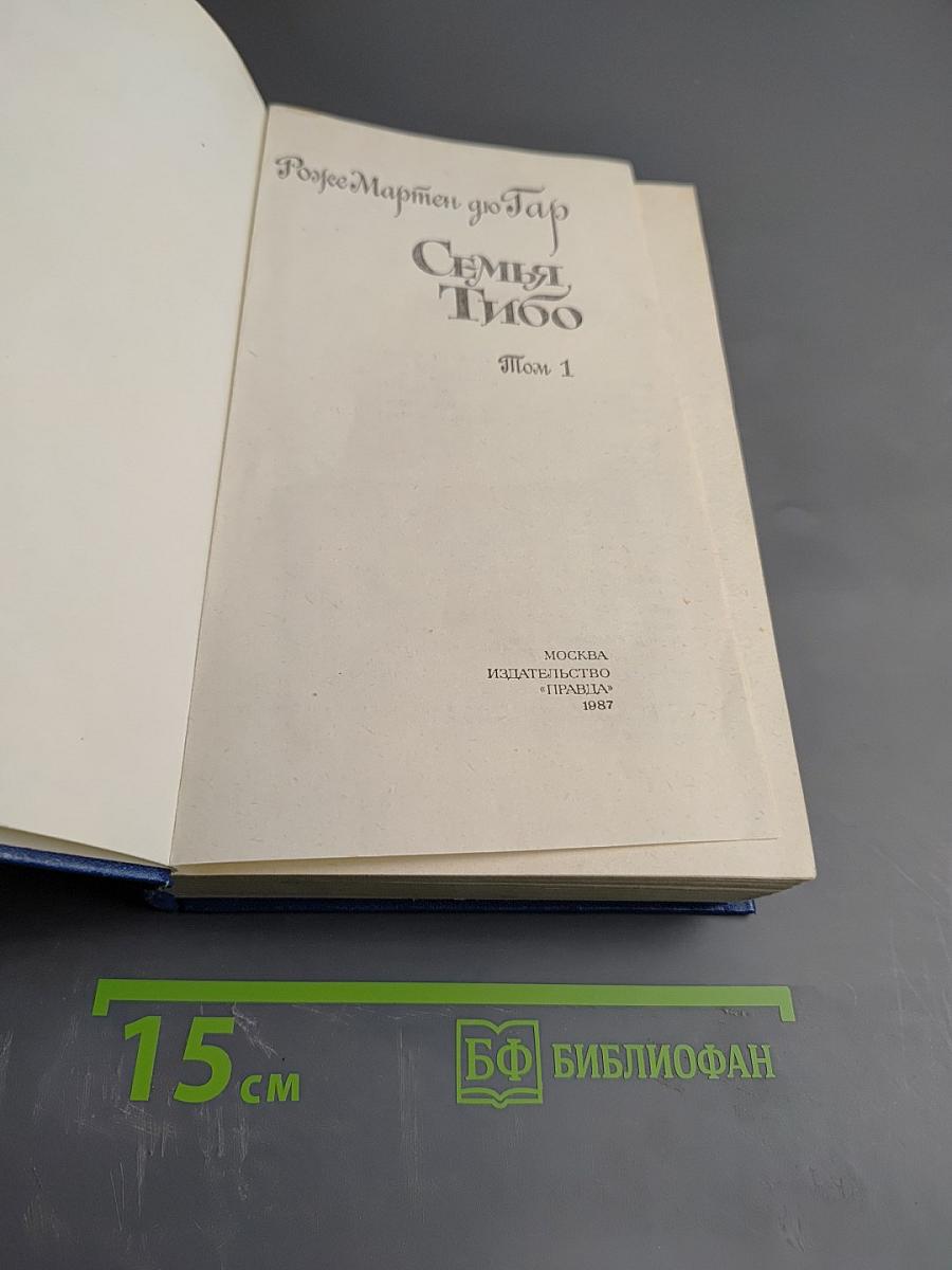 Семья Тибо. Том 1