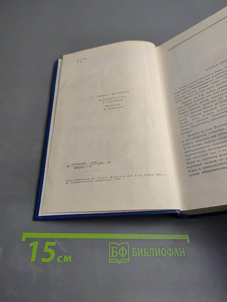 Семья Тибо. Том 1