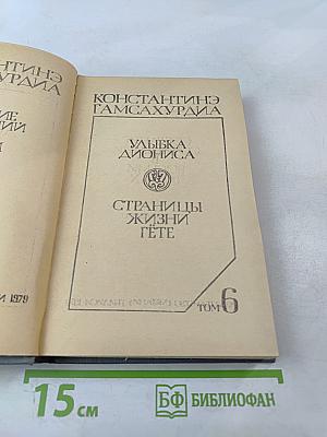 Улыбка Диониса. Страницы жизни Гете. Том 6