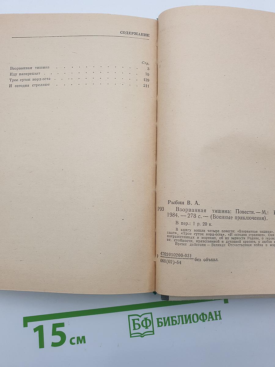 Взорванная тишина