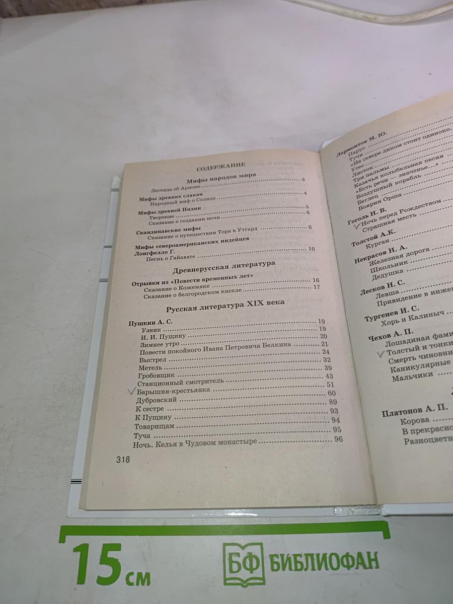 Хрестоматия по литературе 6 класс