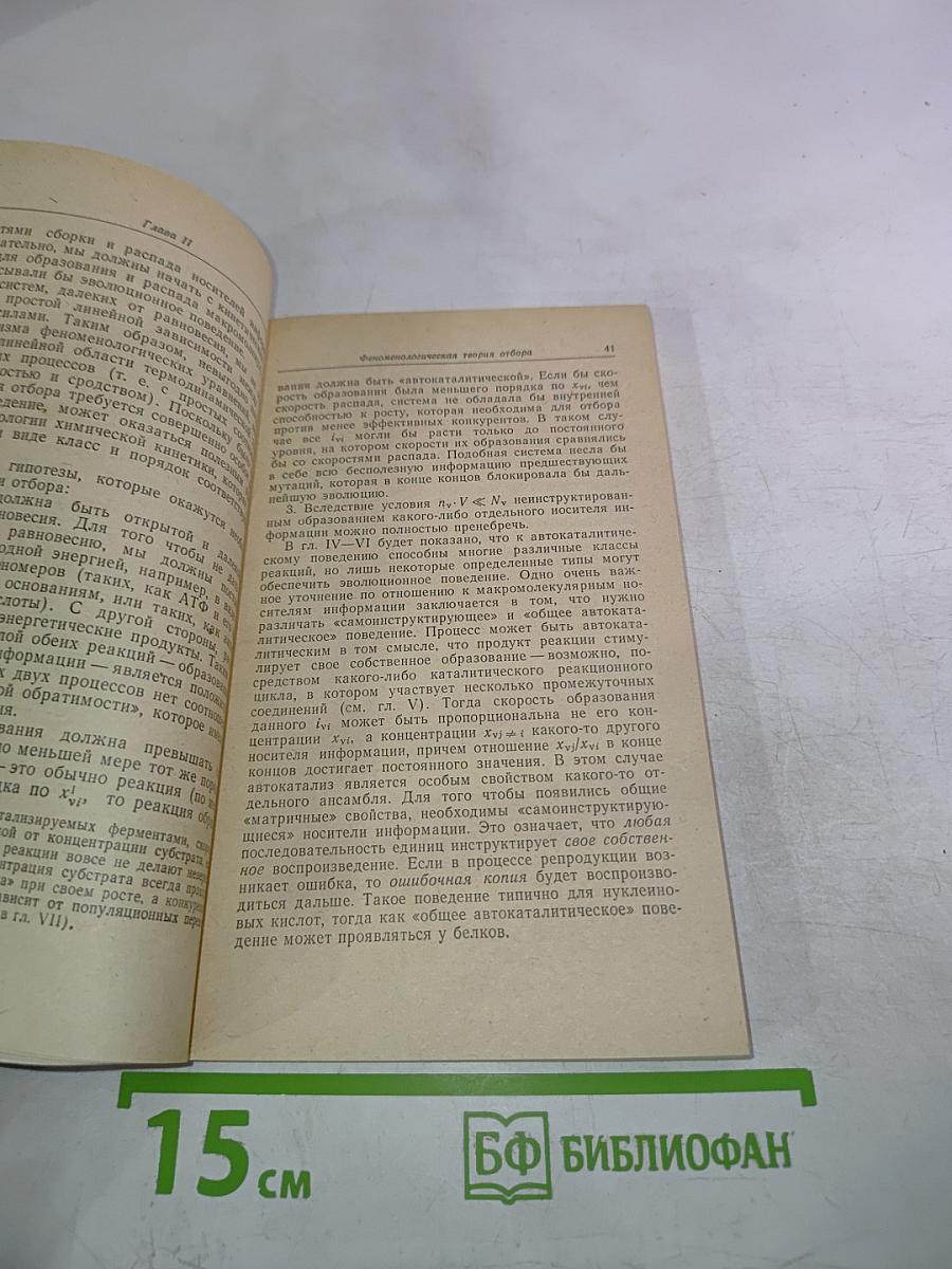 Самоорганизация материи и эволюция биологических макромолекул