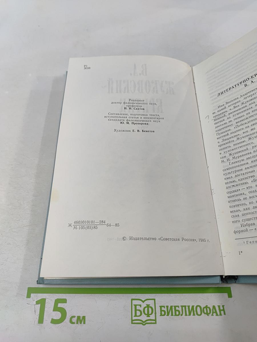 В.А. Жуковский - Критик