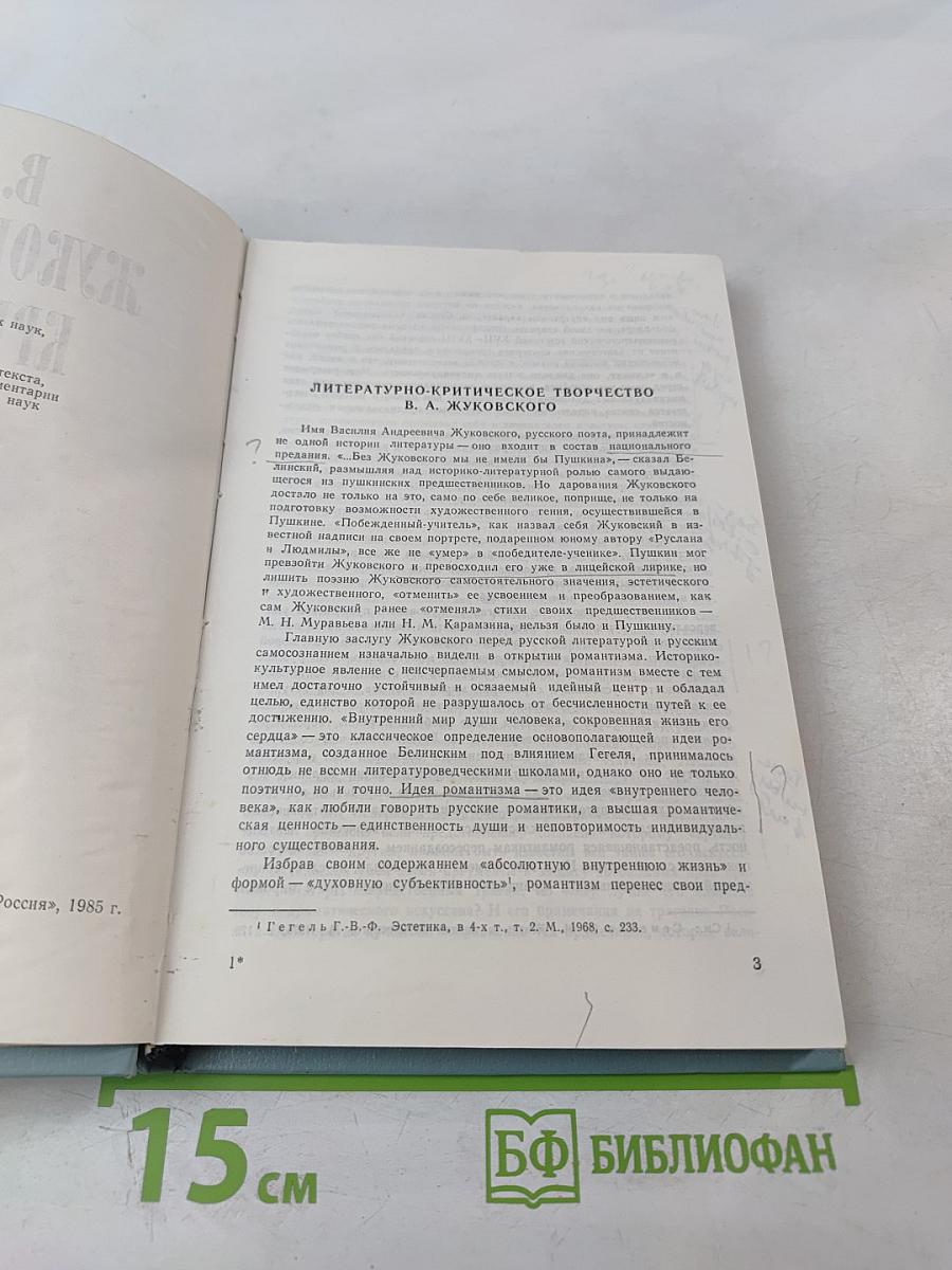 В.А. Жуковский - Критик
