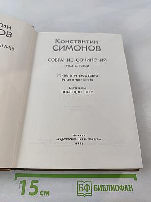 Собрание сочинений. Том 6. Живые и мертвые. Книга 3. Последнее лето