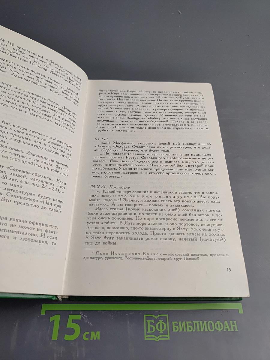 Воспоминания о Вере Пановой