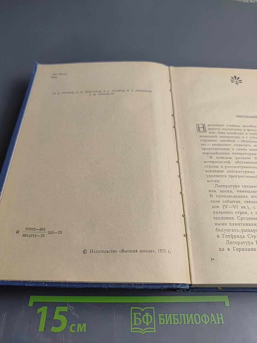 История немецкой литературы