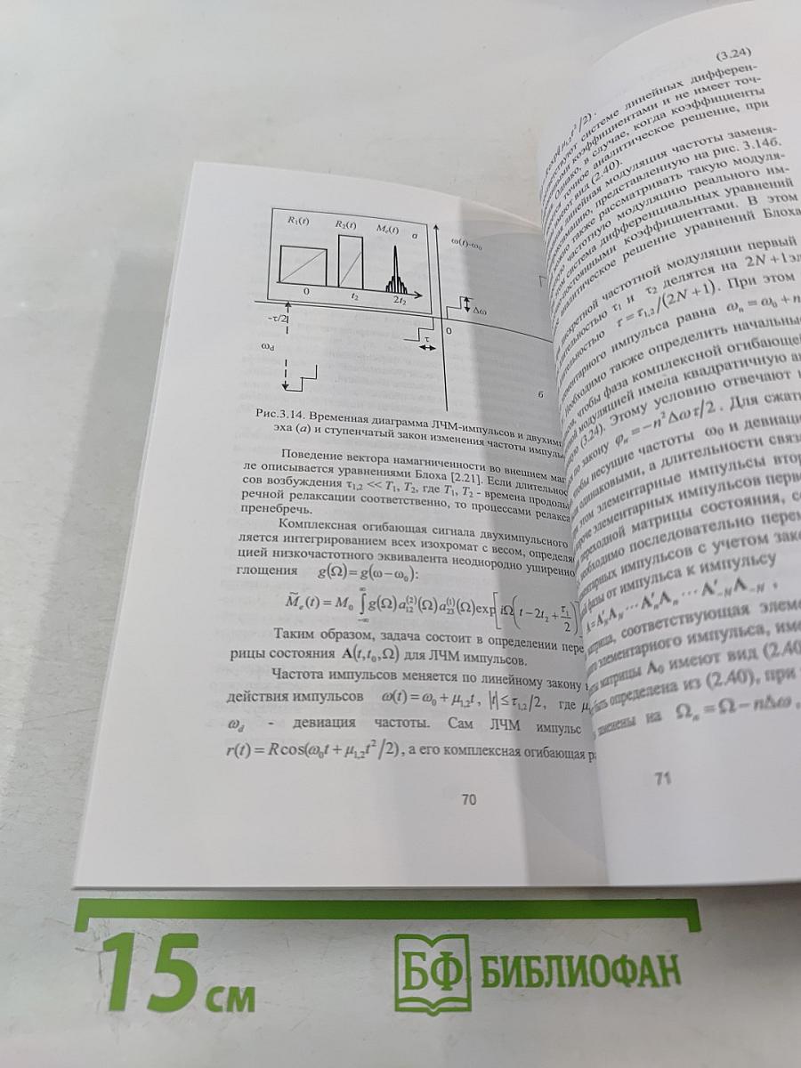 Возбуждение спинового и фотонного эха импульсами сложной формы