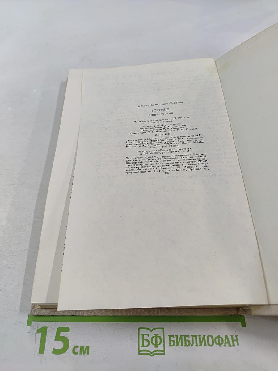 Горение. Роман-хроника. Книга вторая