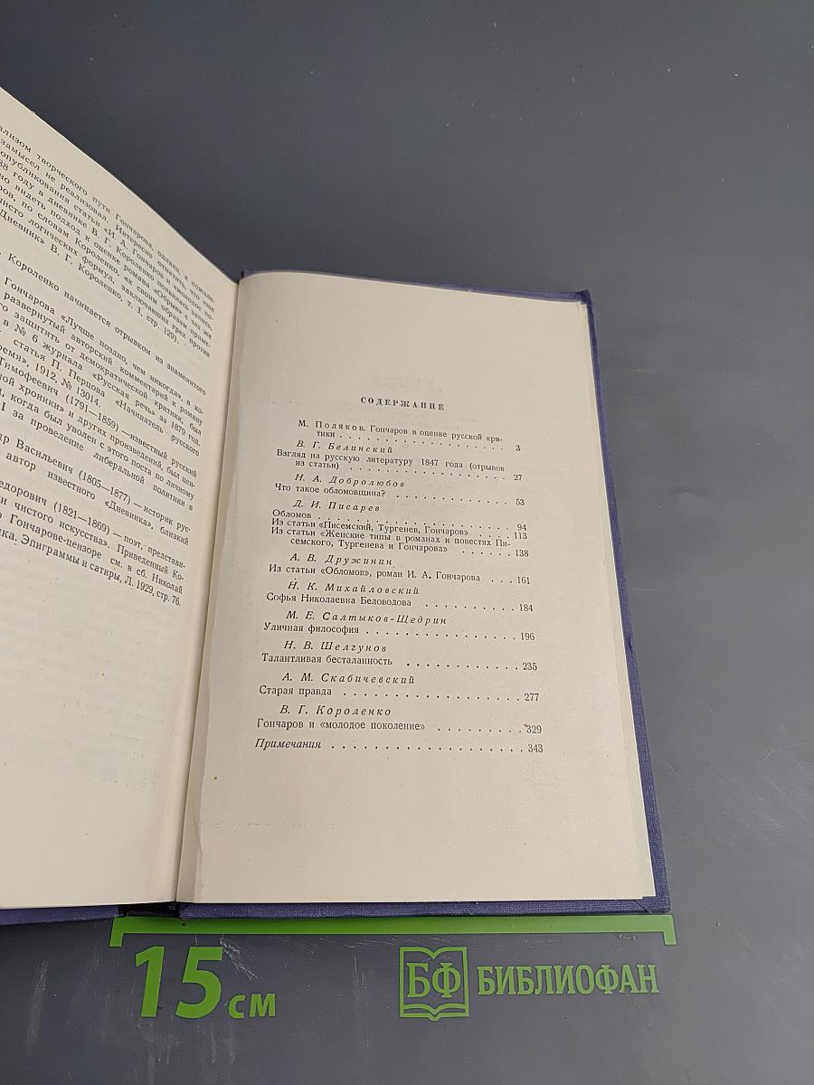 И. А. Гончаров в русской критике