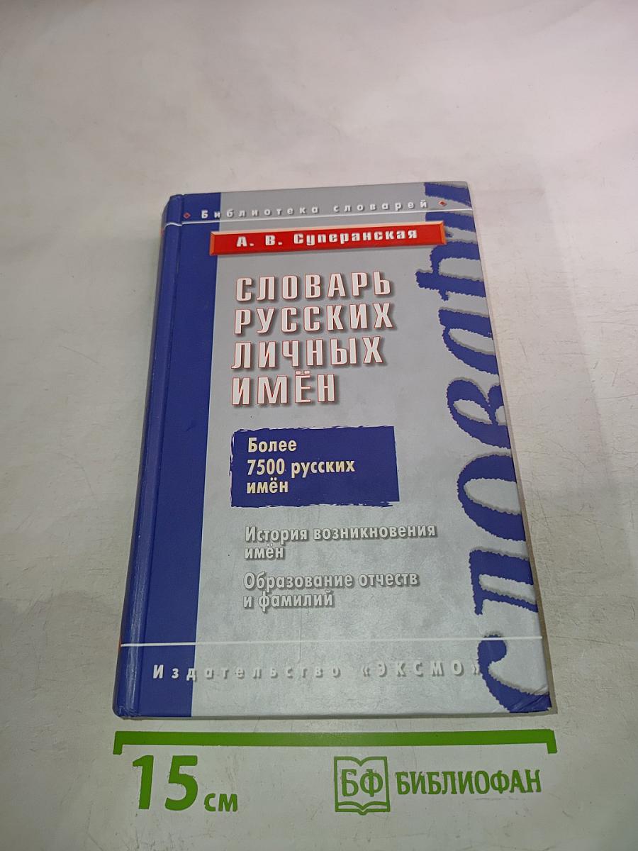 Словарь русских личных имён