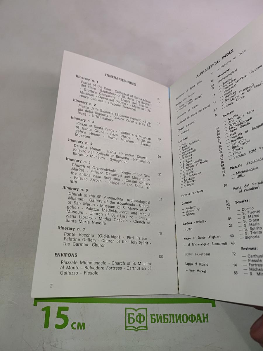 New guide of florence and monumental plan of the city