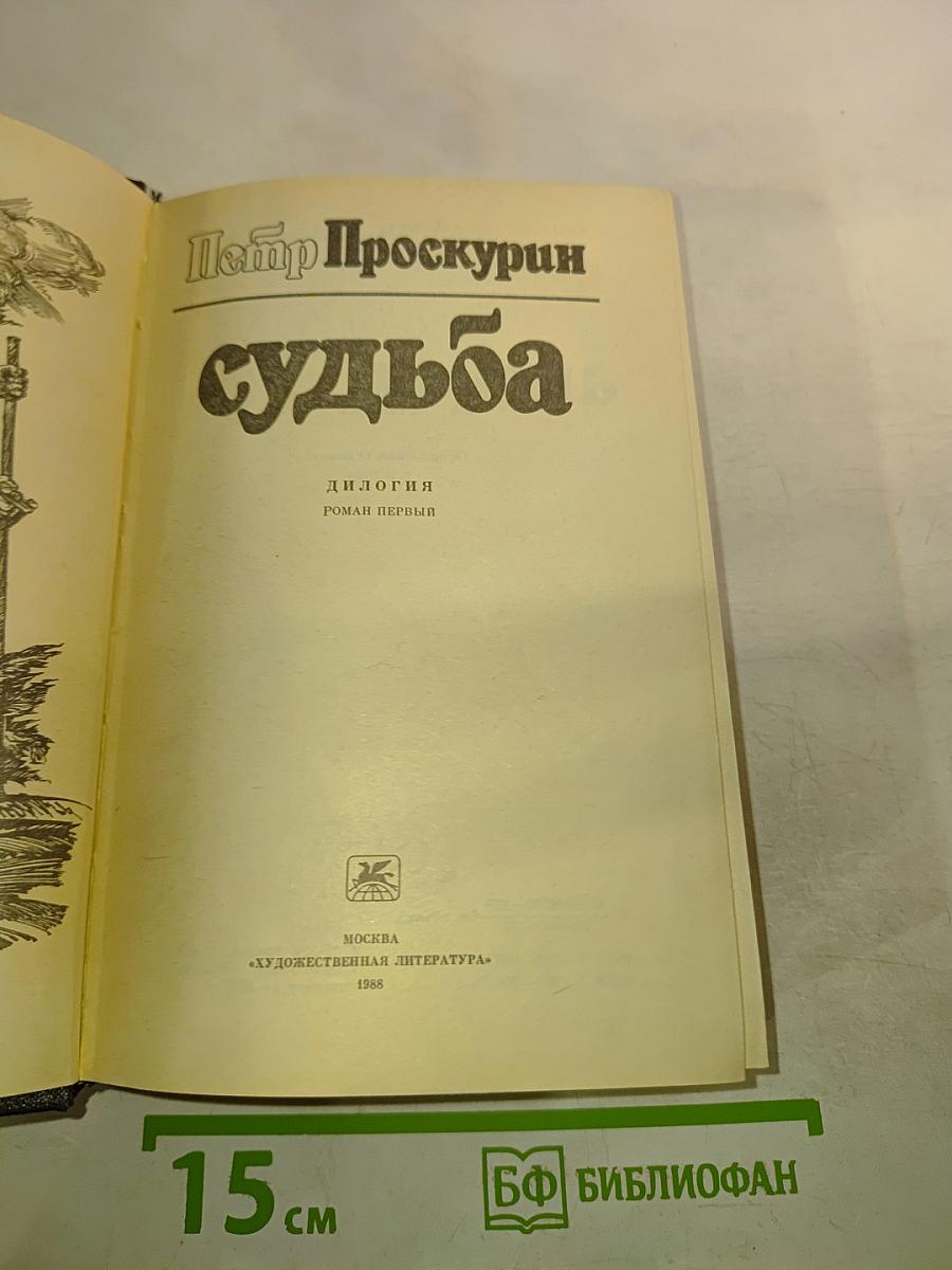 Судьба. Дилогия. Роман первый