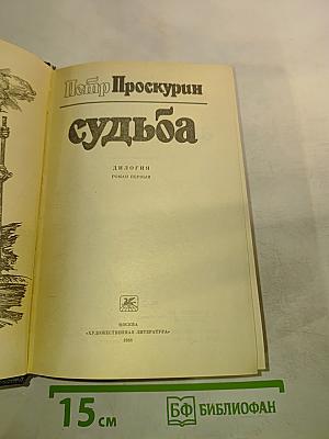 Судьба. Дилогия. Роман первый