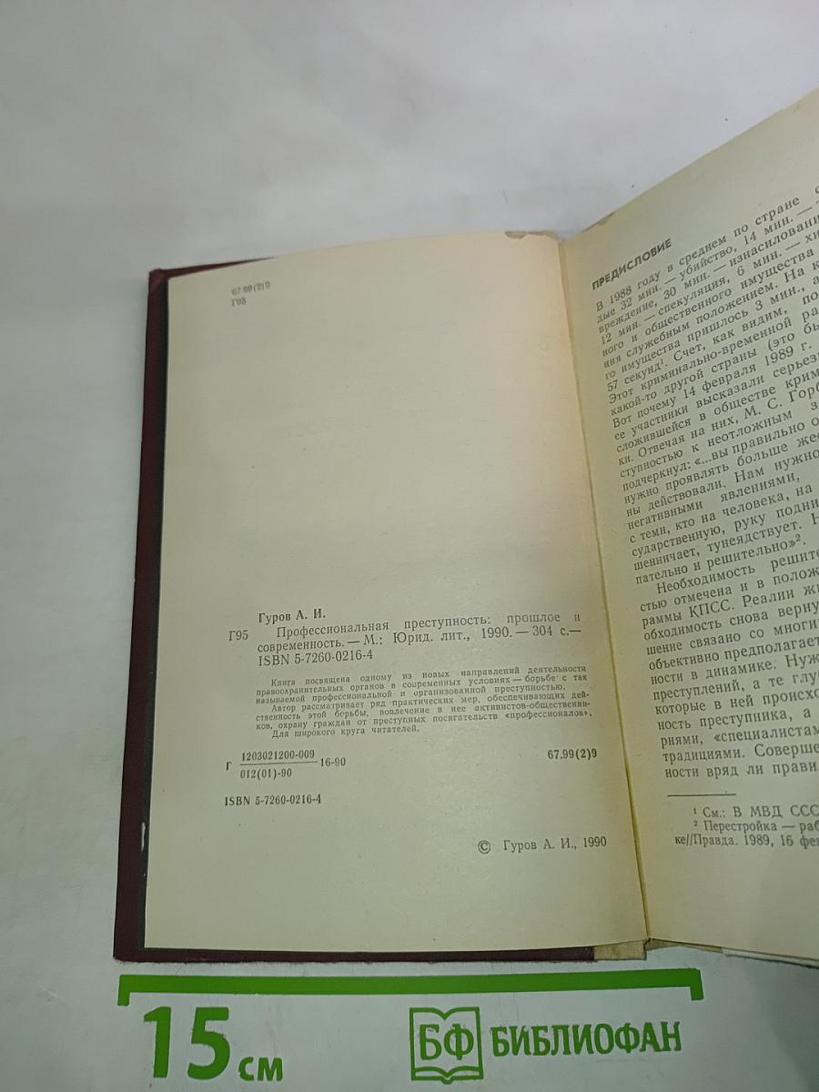 Профессиональная преступность. Прошлое и современность