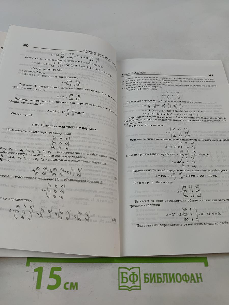 Алгебра. Теория и примеры