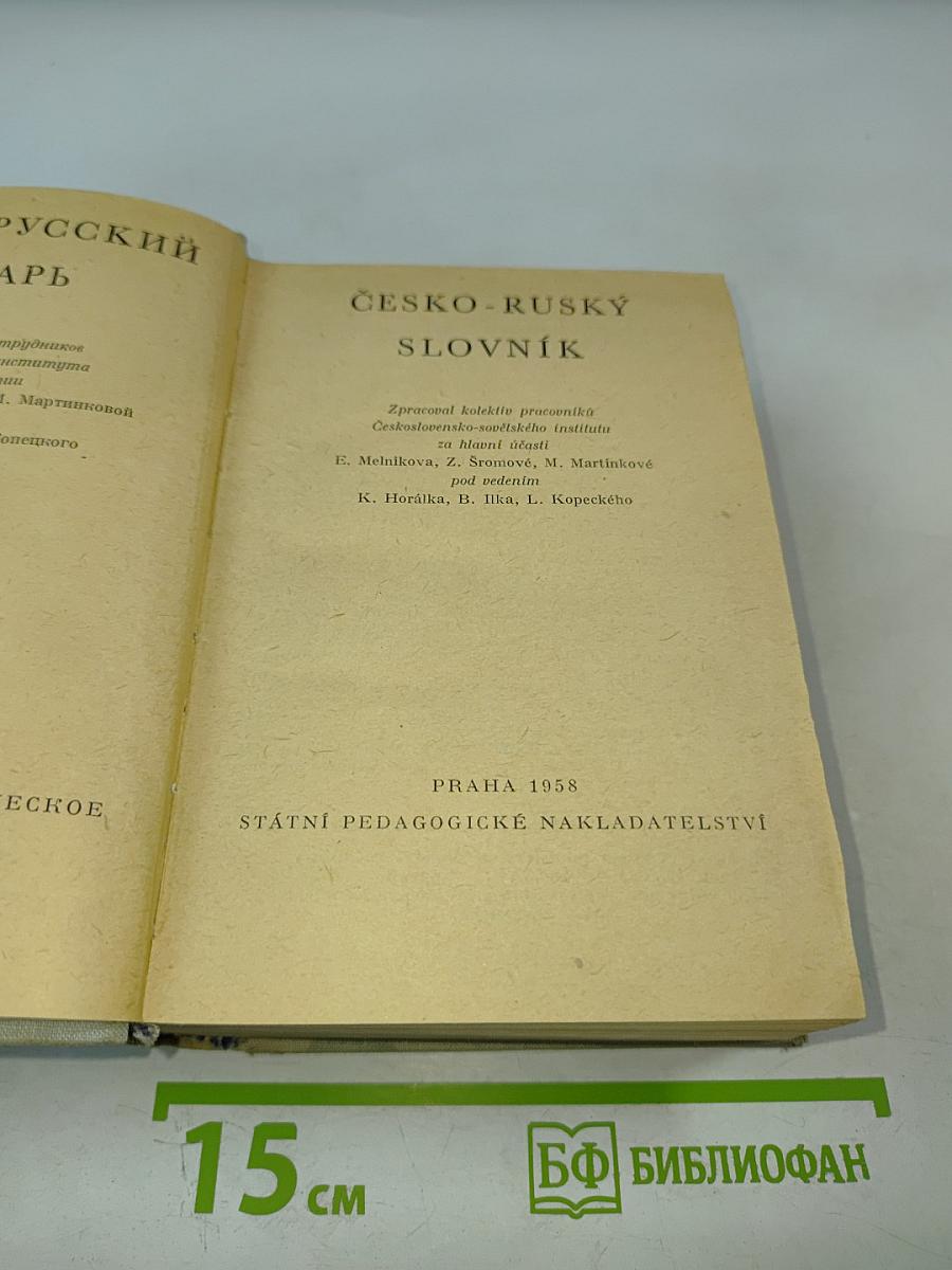 Чешско-русский словарь