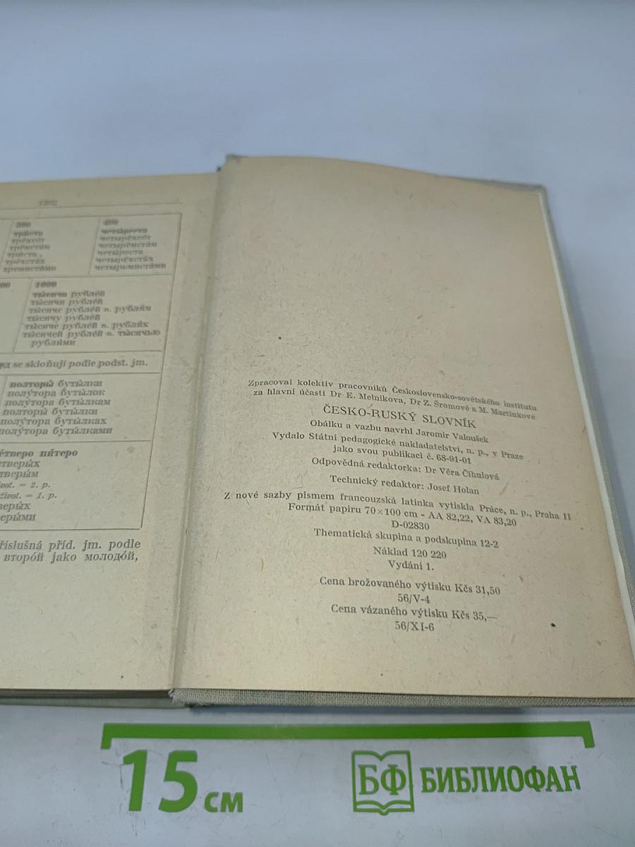 Чешско-русский словарь