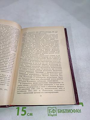 История романтизма в русской литературе