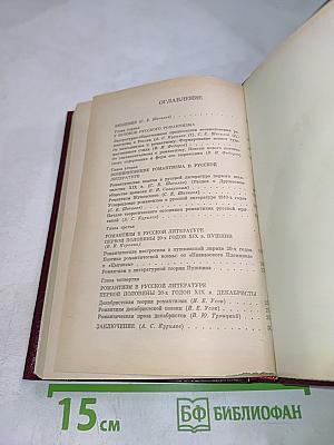 История романтизма в русской литературе