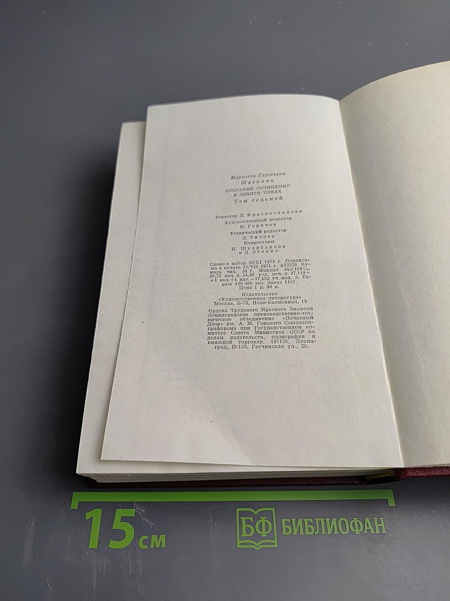 Собрание сочинений. Том седьмой. Статьи 1917-1973