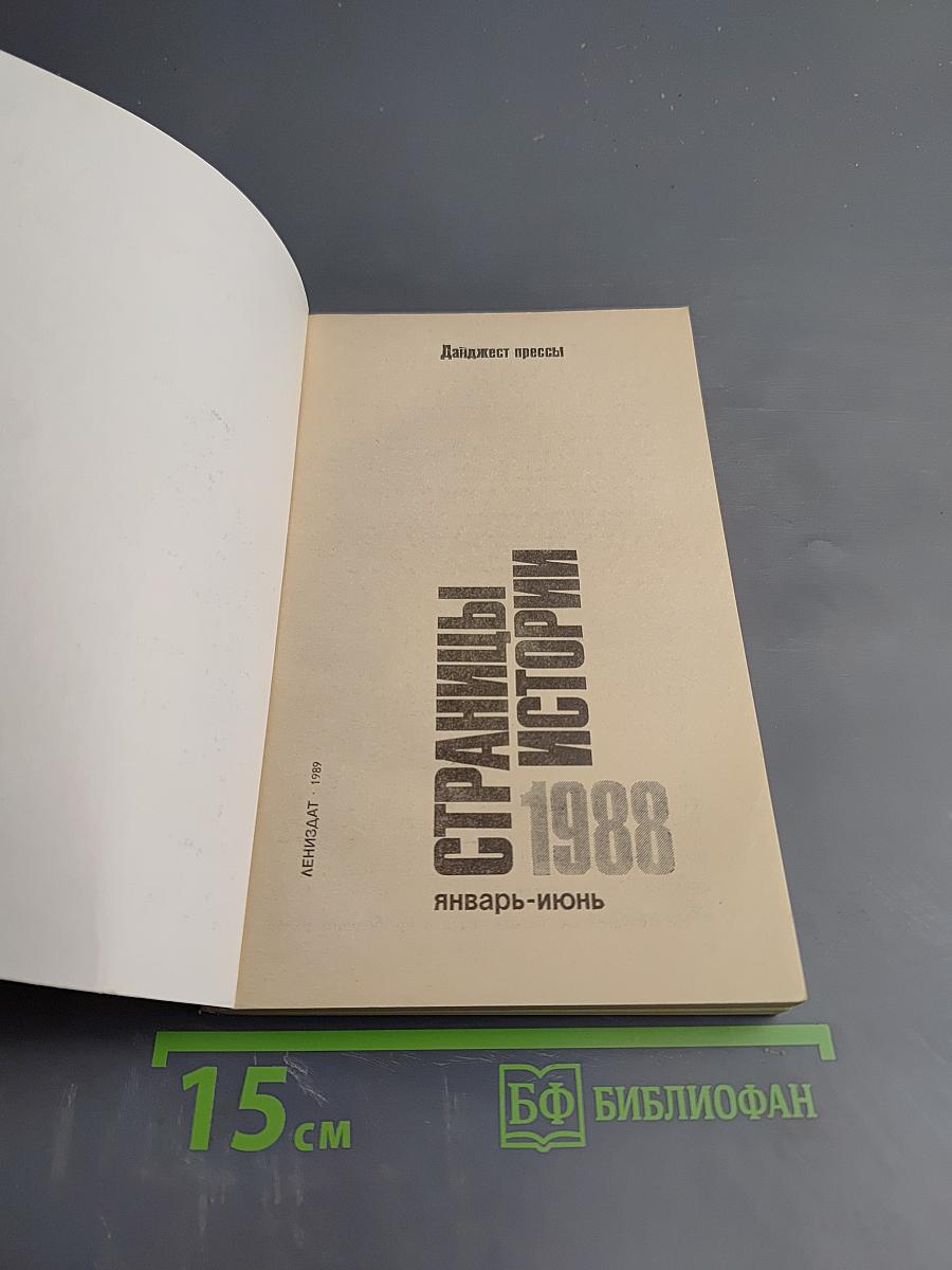 Страницы истории 1988. Январь-июнь