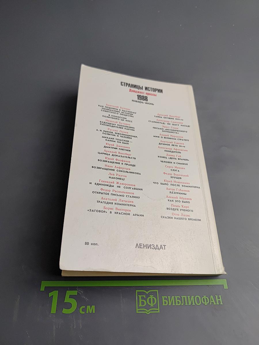 Страницы истории 1988. Январь-июнь