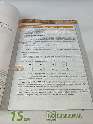 Математика. Арифметика. Геометрия. Тетрадь-экзаменатор для 6 класса