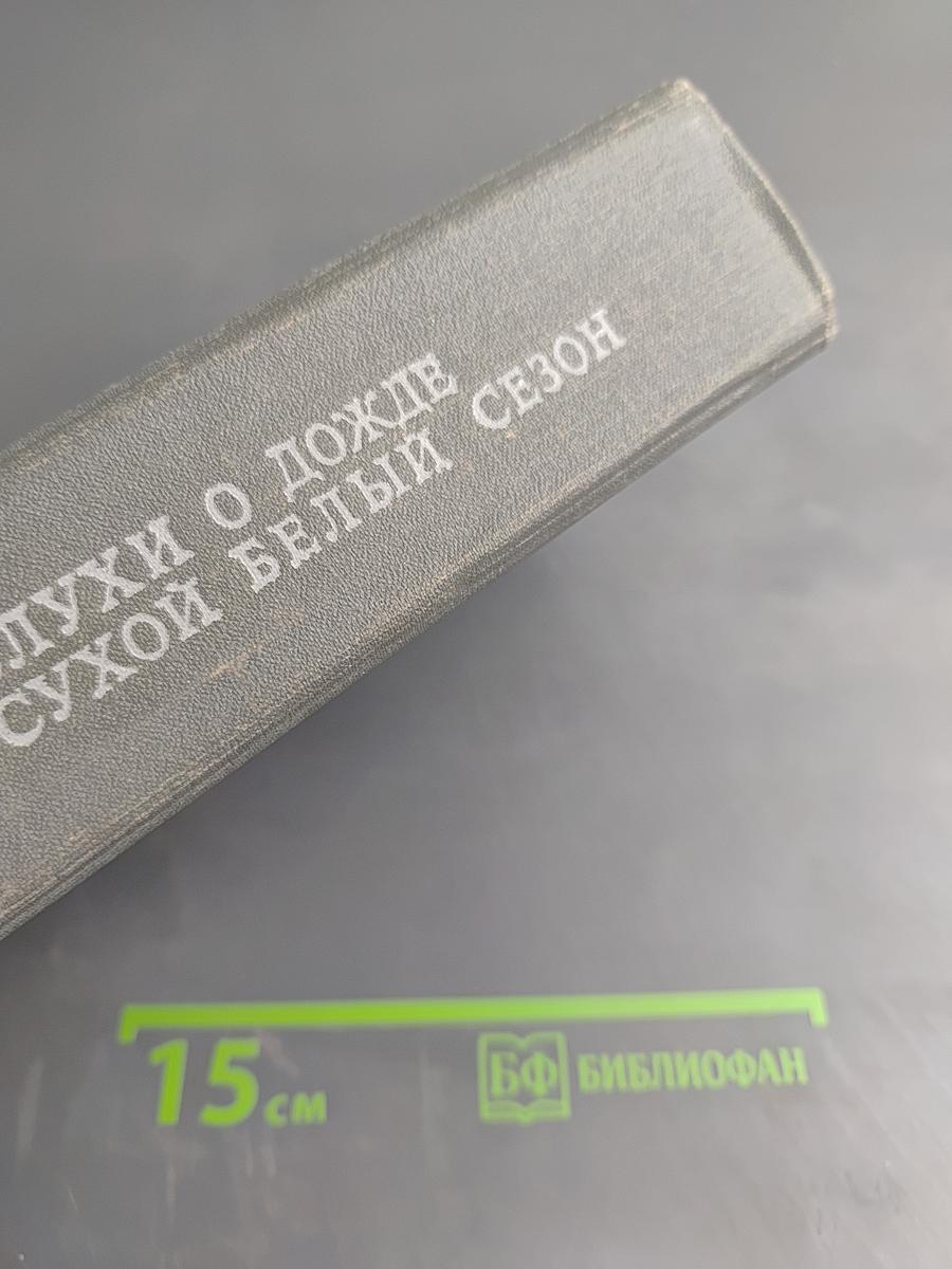 Слухи о дожде. Сухой белый сезон