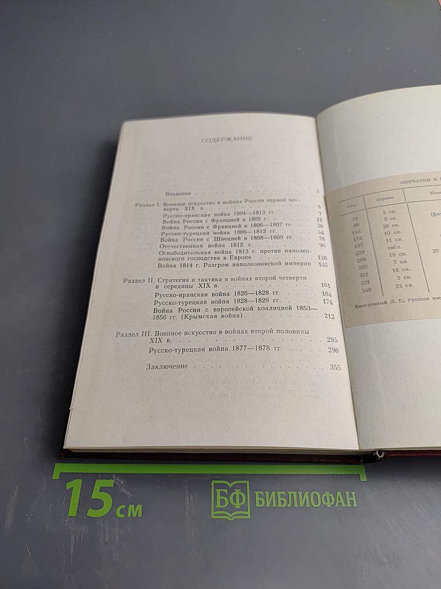 Русское военное искусство XIX в.