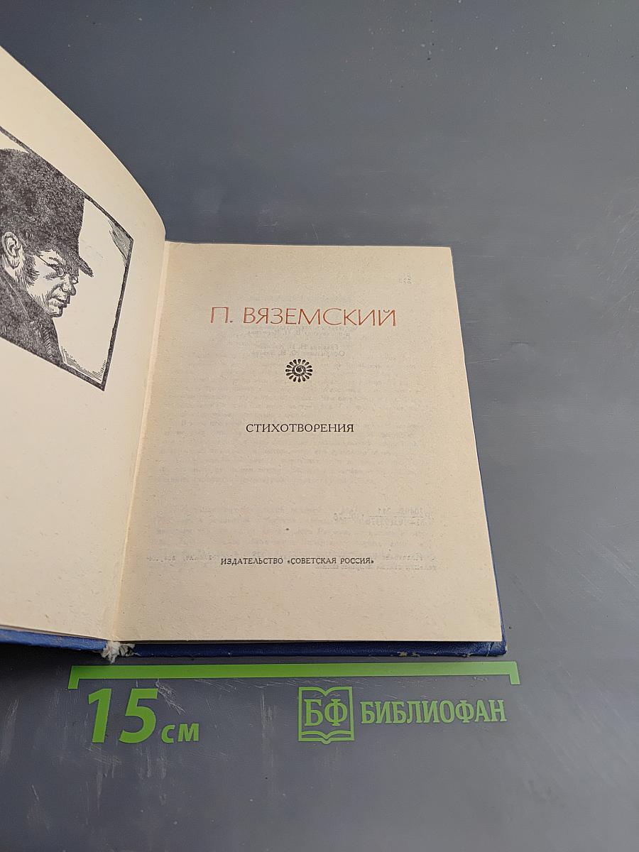 Поэтическая Россия. Пётр Вяземский. Стихотворения