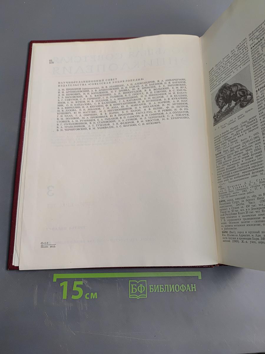 Большая Советская Энциклопедия. Том 3: Бари - Браслет