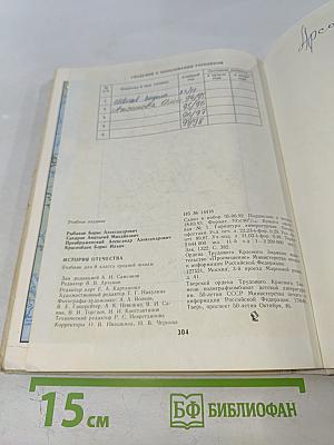 История Отечества 8 класс