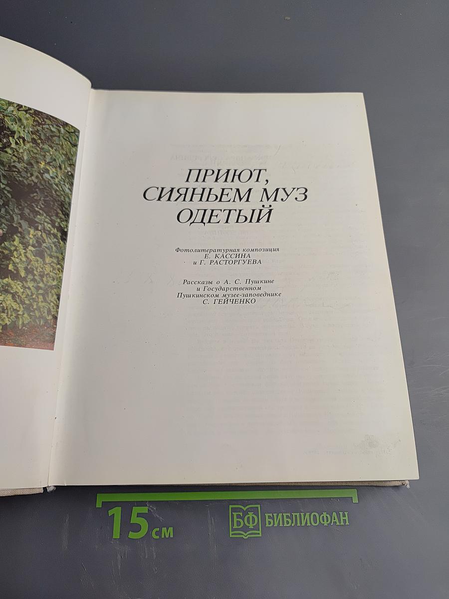 Приют, сияньем муз одетый