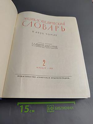 Энциклопедический словарь. Том 2. Маскат - Яя