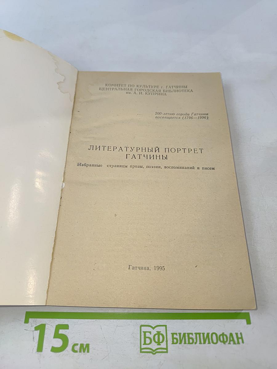 Литературный портрет Гатчины. Избранные страницы прозы, поэзии, воспоминаний и писем