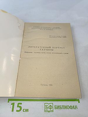 Литературный портрет Гатчины. Избранные страницы прозы, поэзии, воспоминаний и писем