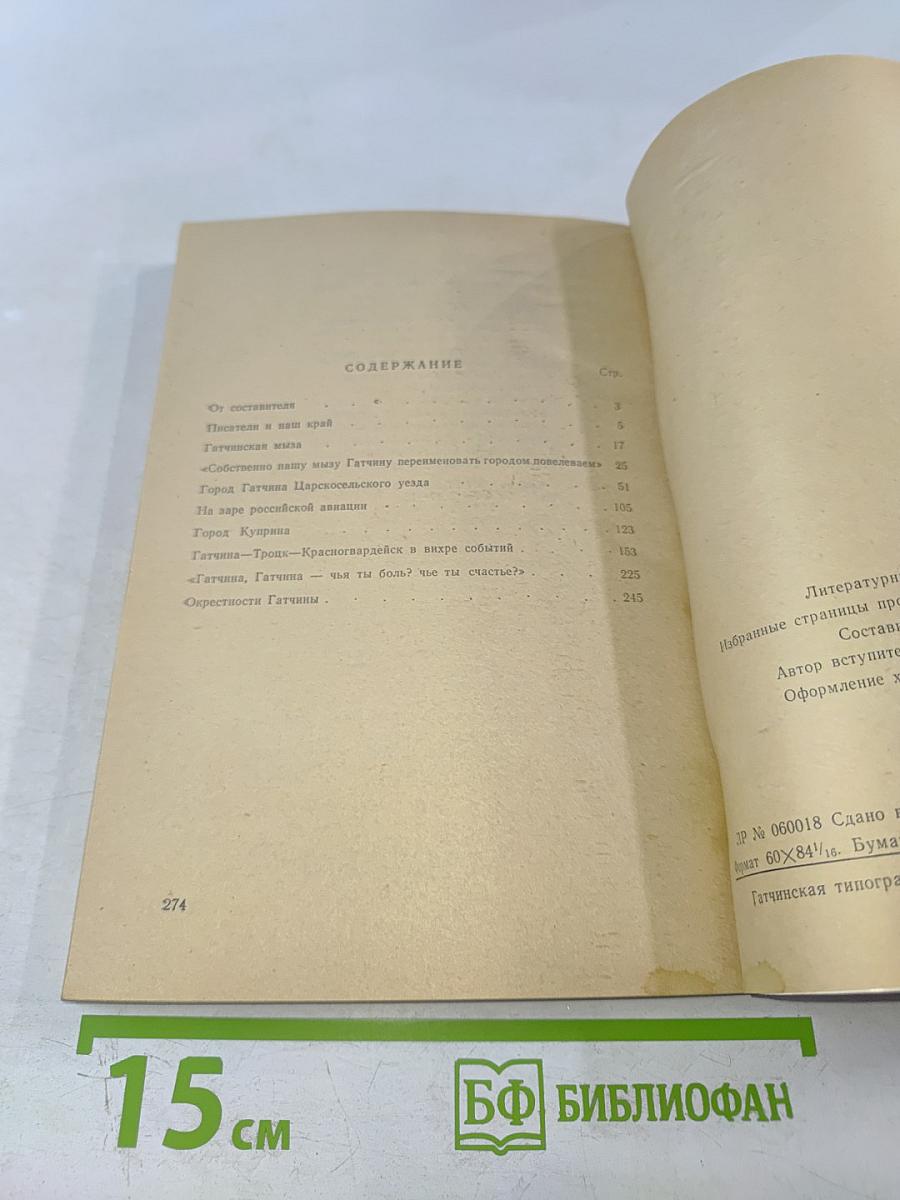 Литературный портрет Гатчины. Избранные страницы прозы, поэзии, воспоминаний и писем