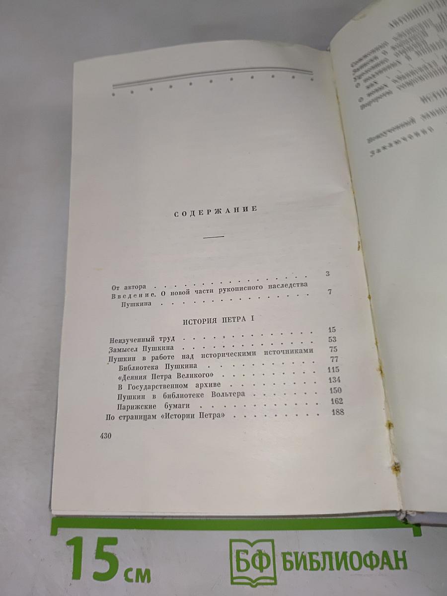 Незавершенные работы Пушкина