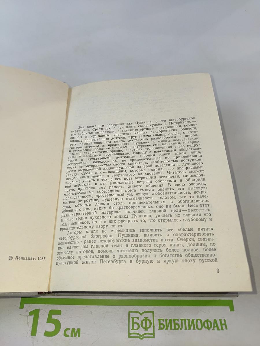 Петербургские встречи Пушкина