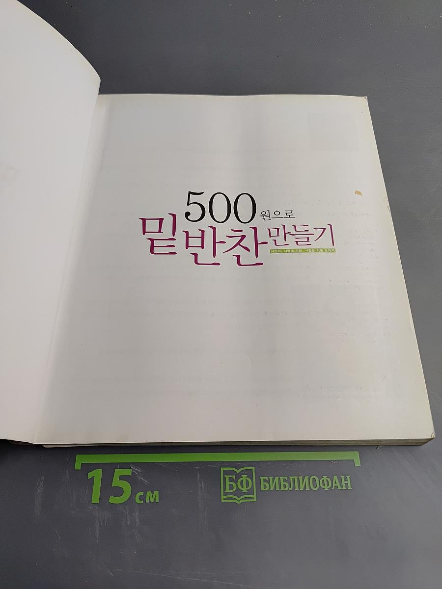 500원으로 밑반찬 만들기 (Приготовление банчан за 500 вон)