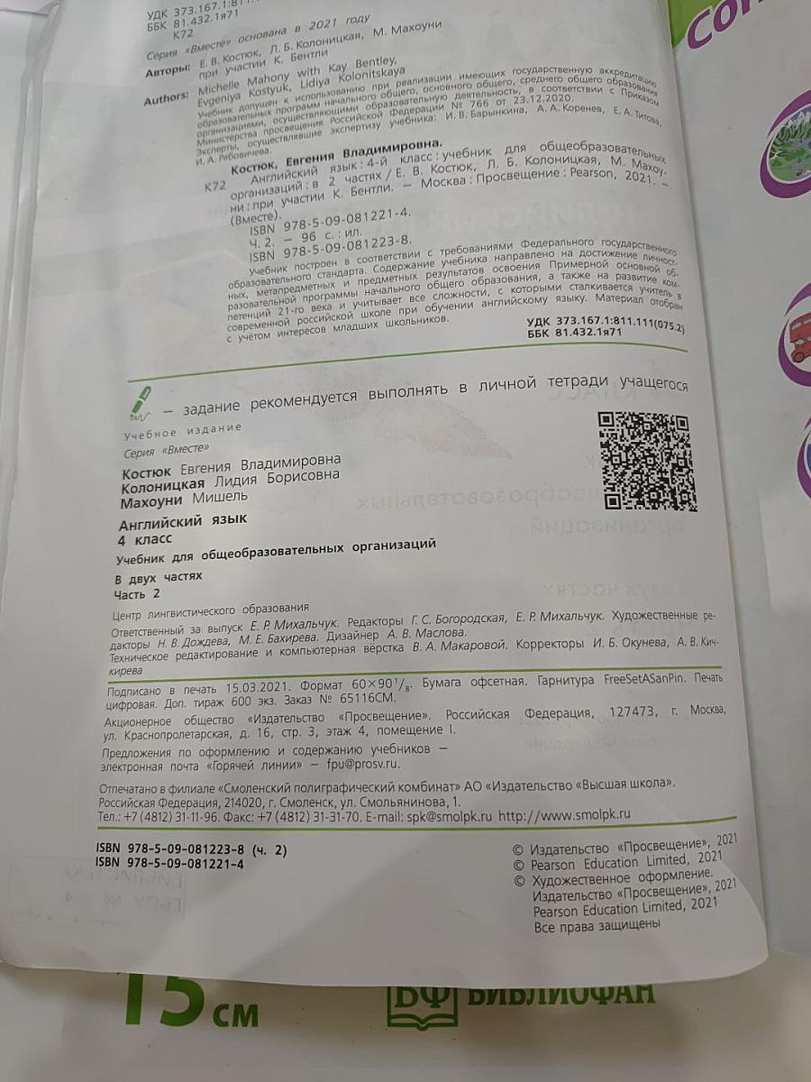 Team Up! Английский язык. 4 класс. Часть 2