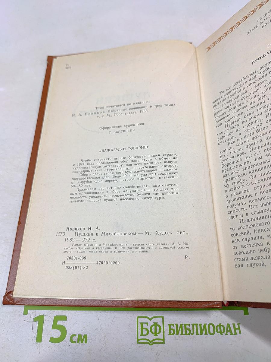 Пушкин в Михайловском